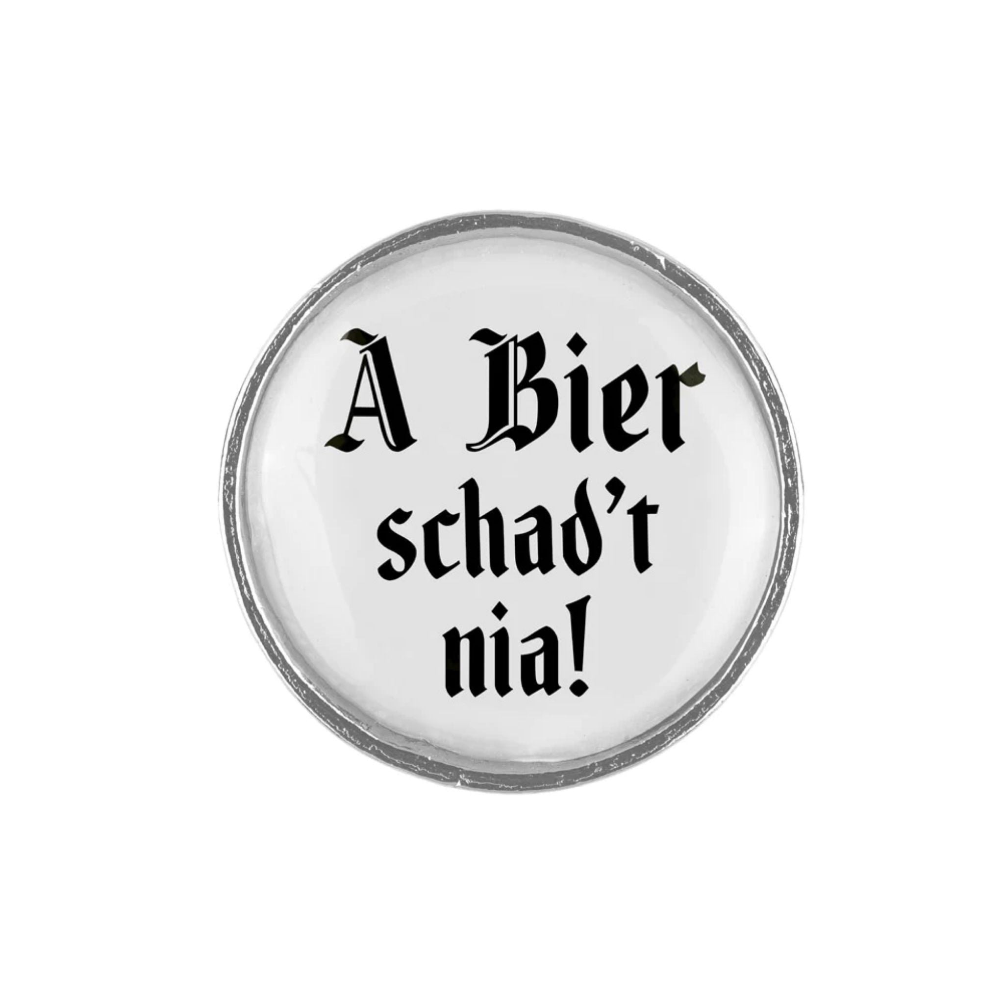 Gaudiknopf "A Bier schad't nia" schlicht