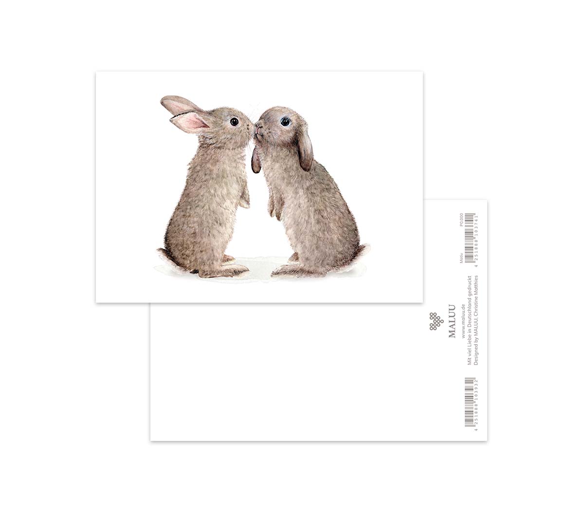 MALUU Postkarte Bunny Bliss