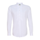 Herrenhemd aus Stretch-Oxford in Weiß mit klassischer Silhouette und moderner Bewegungsfreiheit.