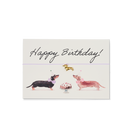 Armband-Karte: Alles Gute zum Geburtstag Dackel