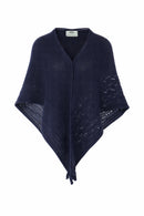 Stricktuch „Hoamatweich“ –  Merinowolle Anthrazit & Marine