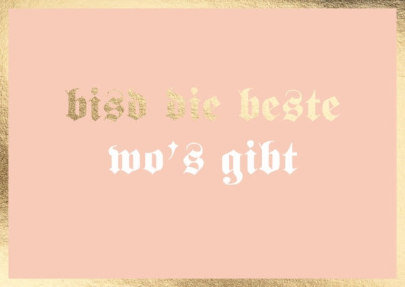 Postkarte Bayern - bisd die beste wo's gibt