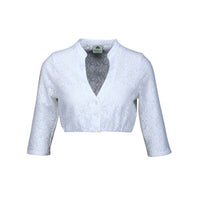 Berwin & Wolff Spitzen-Dirndlbluse mit V-Ausschnitt