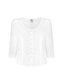 Miederbluse allover bestickt