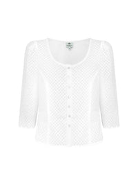 Miederbluse allover bestickt