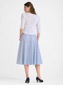 Miederbluse allover bestickt