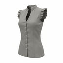 Bluse „Sommerzauber“ – ärmellos mit Rüschendetail