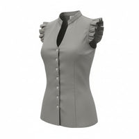 Bluse „Sommerzauber“ – ärmellos mit Rüschendetail