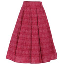 Berwin Baumwoll-Druckrock mit Kellerfalten