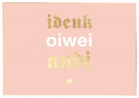 Postkarte Bayern - i denk oiwei andi