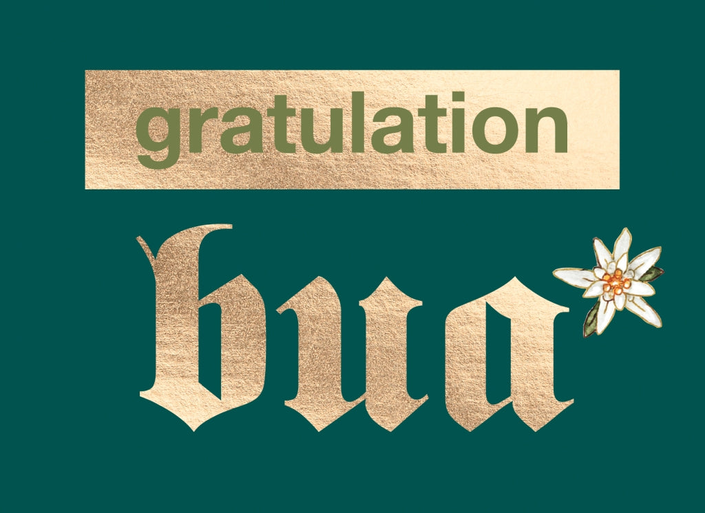 Doppelkarte Bayern - gratulation bua