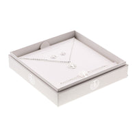 Geschenkset - Halskette-Armband-Ohrstecker - versilbert - Baum des Lebens