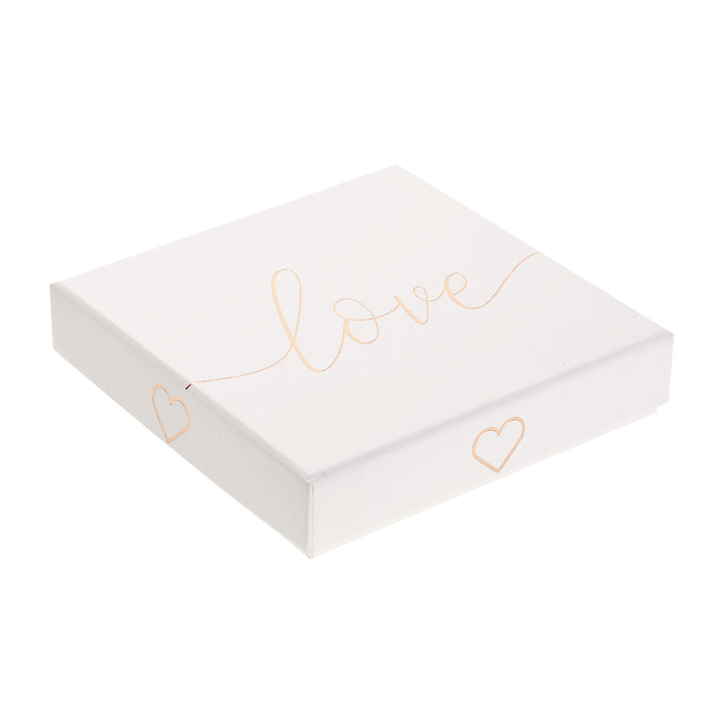 Geschenkset - Halskette-Armband-Ohrstecker - rosévergoldet - Herz