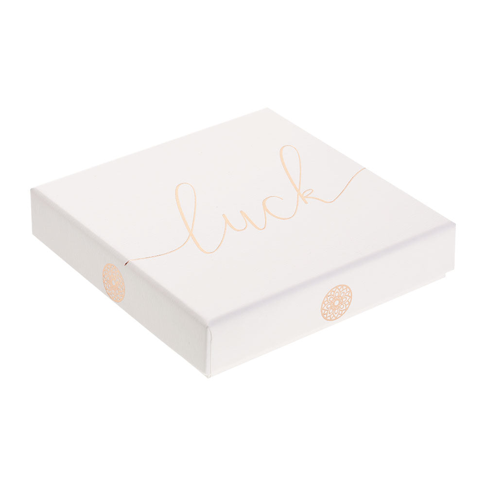 Geschenkset - Halskette-Armband-Ohrstecker - rosévergoldet - Mandala des Glücks
