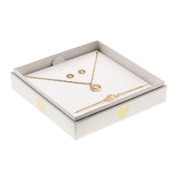 Geschenkset - Halskette-Armband-Ohrstecker - vergoldet - Baum des Lebens