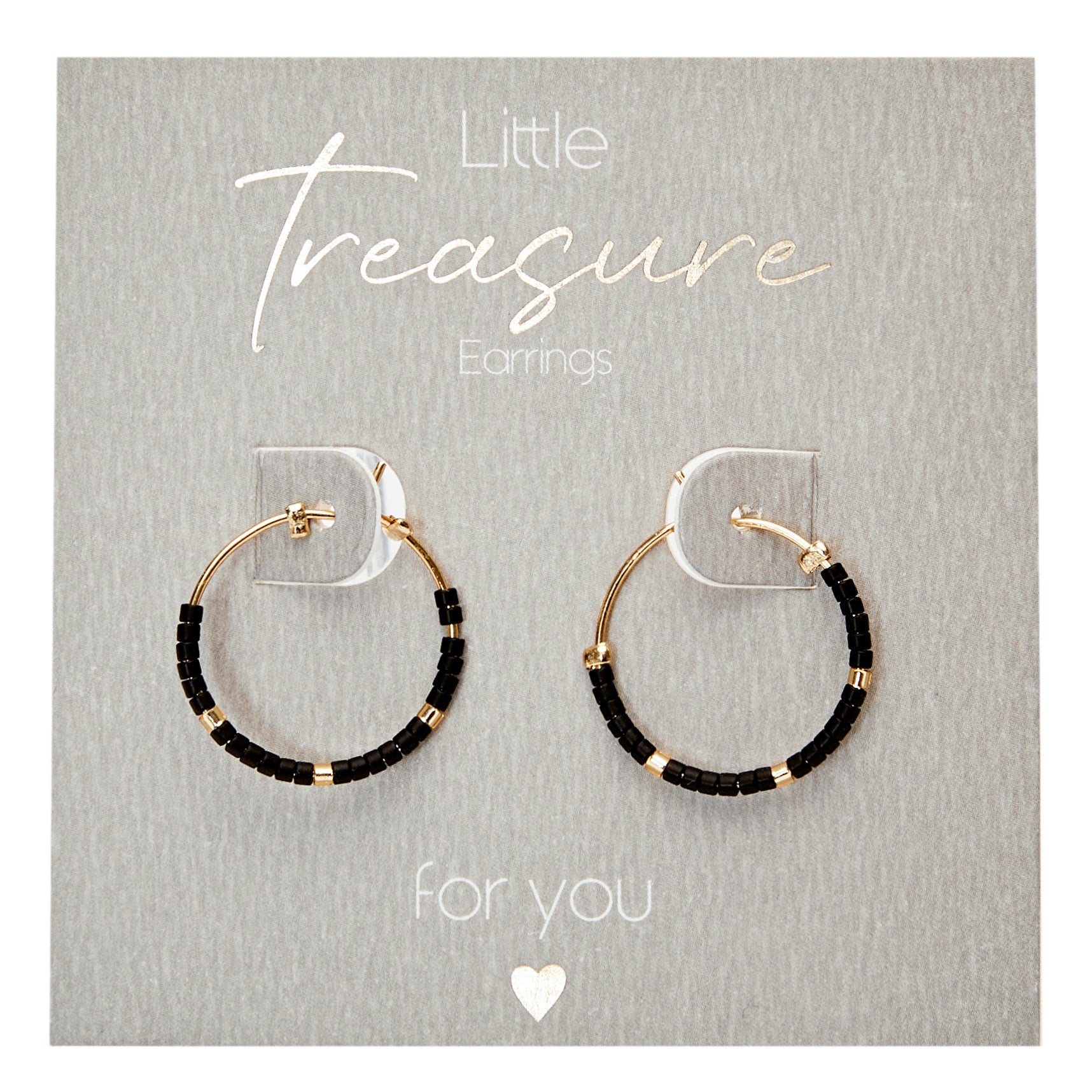 Ohrringe - "Little Treasure" - Schwarz