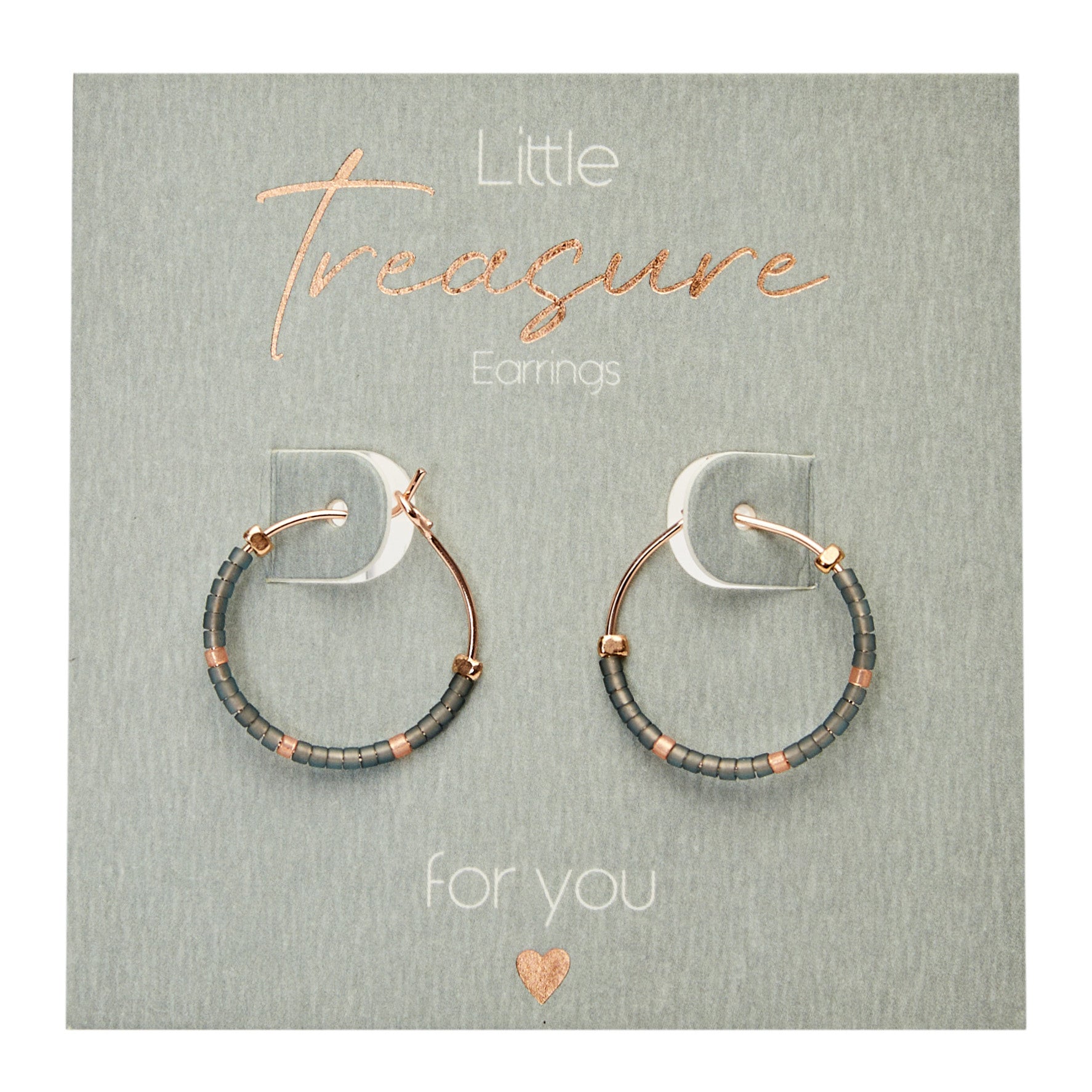 Ohrringe - "Little Treasure" - Petrol