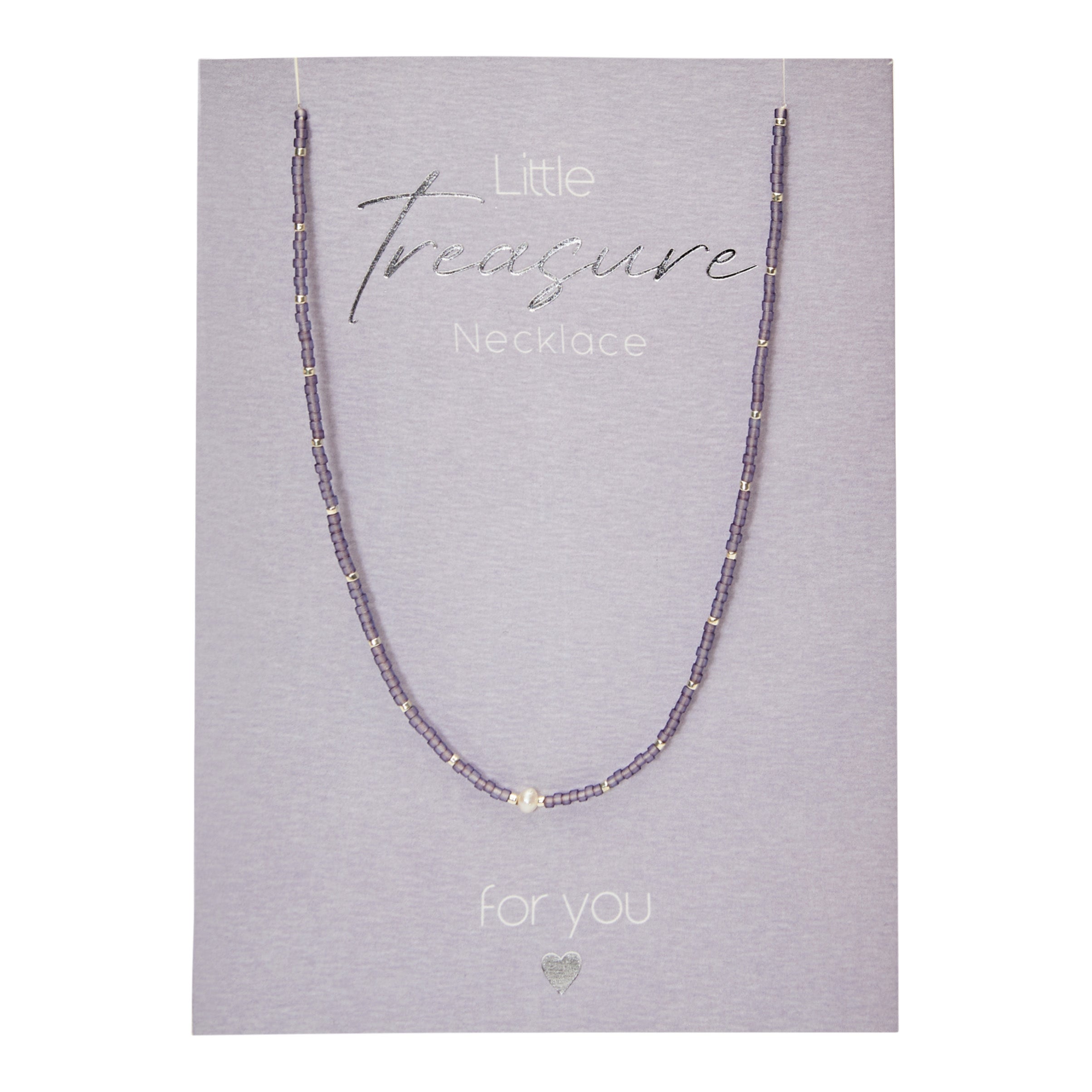 Halskette - "Little Treasure" - Lila