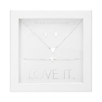 Geschenkset Love it. - versilbert - Engel