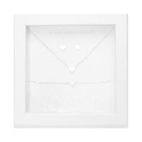 Geschenkset Love it. - versilbert - Herz
