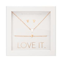 Geschenkset Love it. - rosévergoldet - Engel