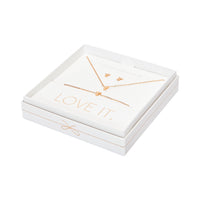 Geschenkset Love it. - rosévergoldet - Engel