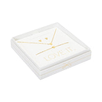 Geschenkset Love it. - vergoldet - Engel