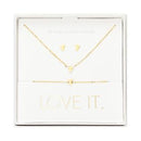 Geschenkset Love it. - vergoldet - Engel