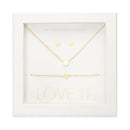 Geschenkset Love it. - vergoldet - Herz