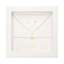 Geschenkset Love it. - vergoldet - Schmetterling