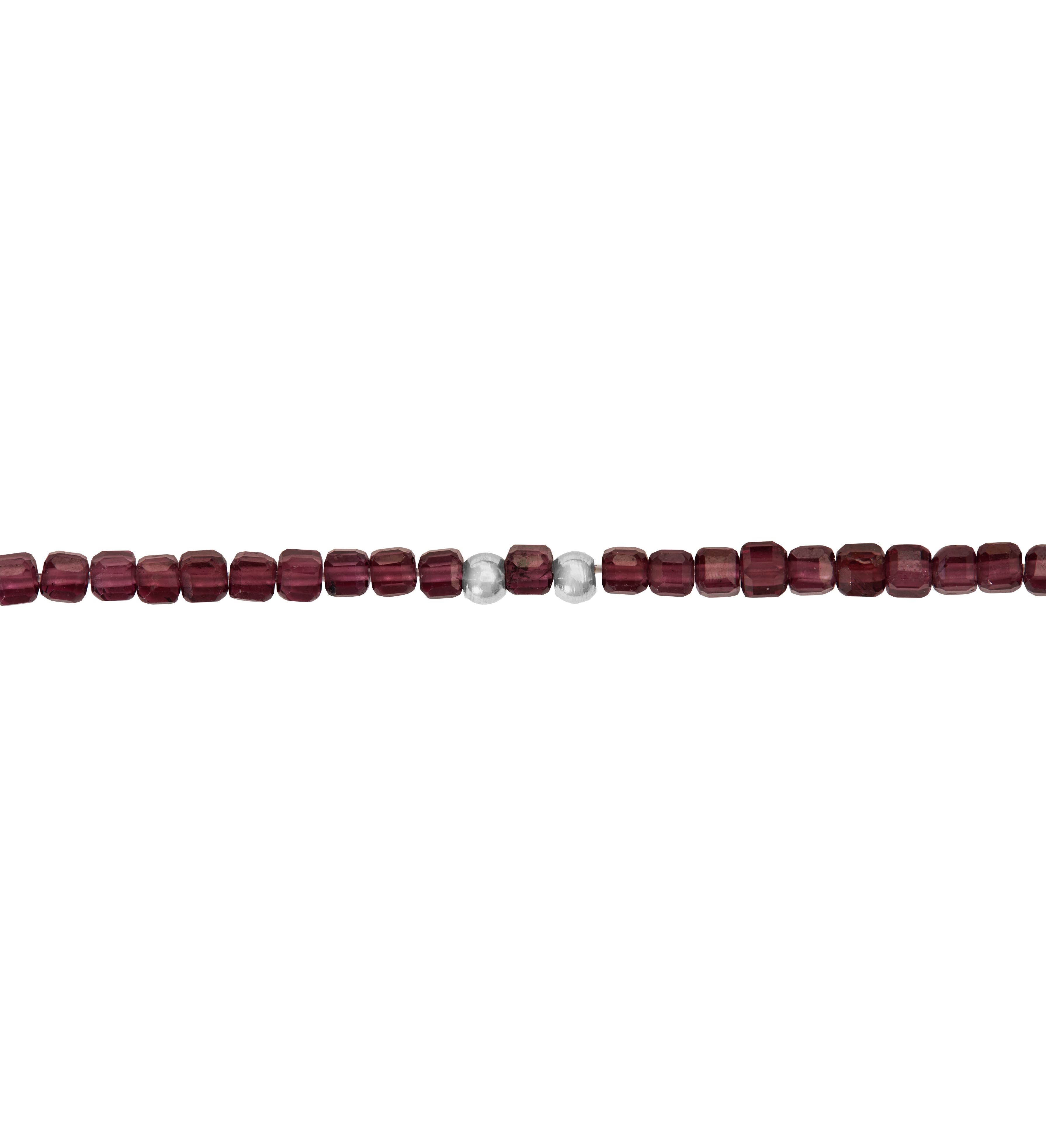 Armband - "Harmony of nature" - Rhodolith Granat - Edelstahl