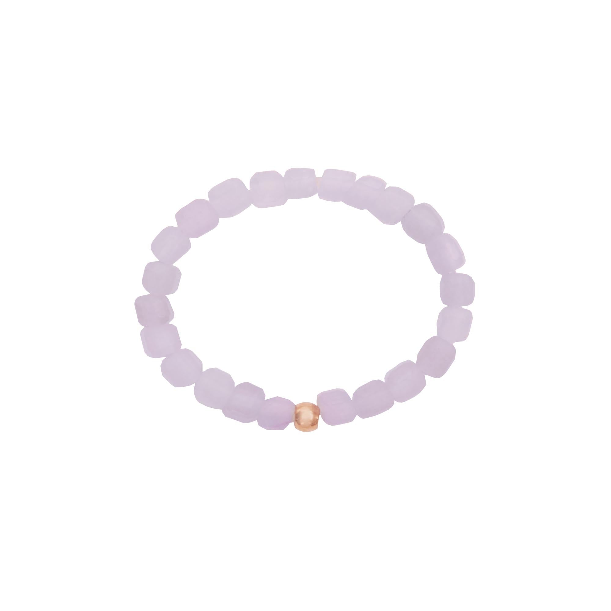 Ring - "Harmony of nature" - Lavendel Fluorit - rosévergoldet