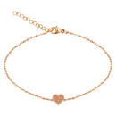 Armband Piece of Life - rosévergoldet - Herz