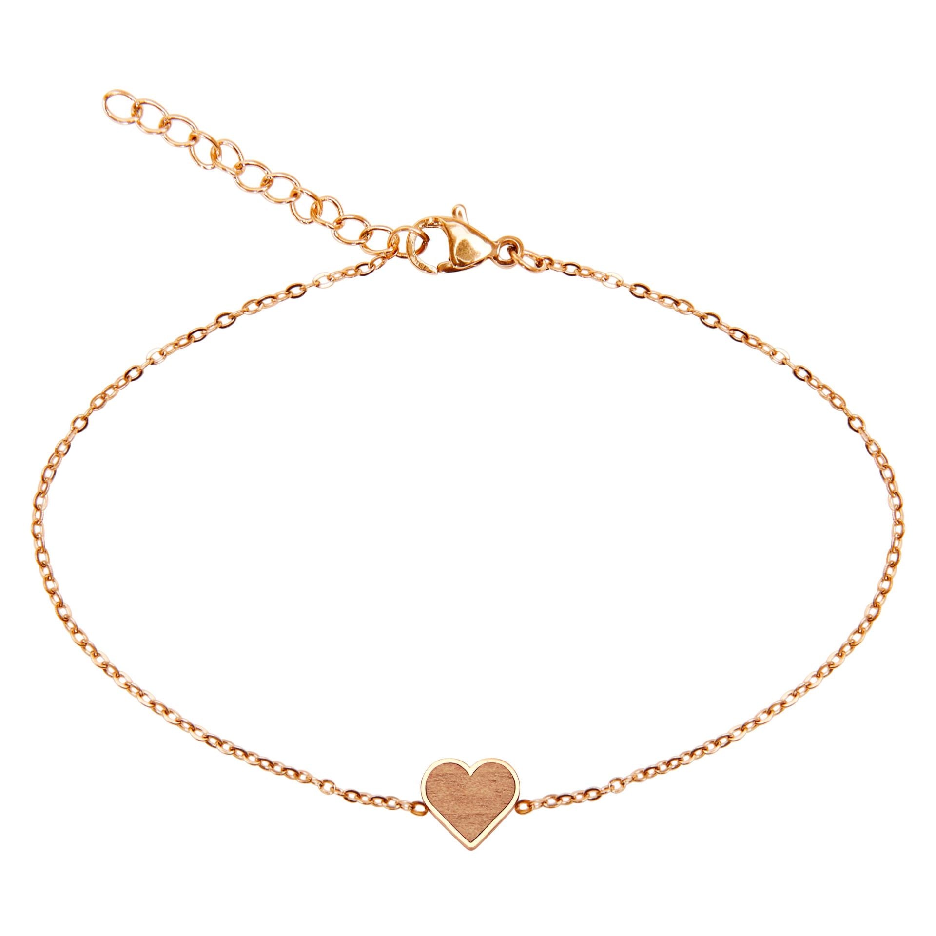 Armband Piece of Life - rosévergoldet - Herz