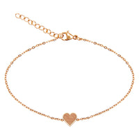 Armband Piece of Life - rosévergoldet - Herz