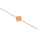 Armband Piece of Life - rosévergoldet - Kleeblatt