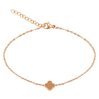 Armband Piece of Life - rosévergoldet - Kleeblatt