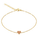 Armband Piece of Life - vergoldet - Herz