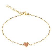 Armband Piece of Life - vergoldet - Herz