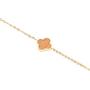 Armband Piece of Life - vergoldet - Kleeblatt