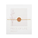 Armband Piece of Life - vergoldet - Kreis