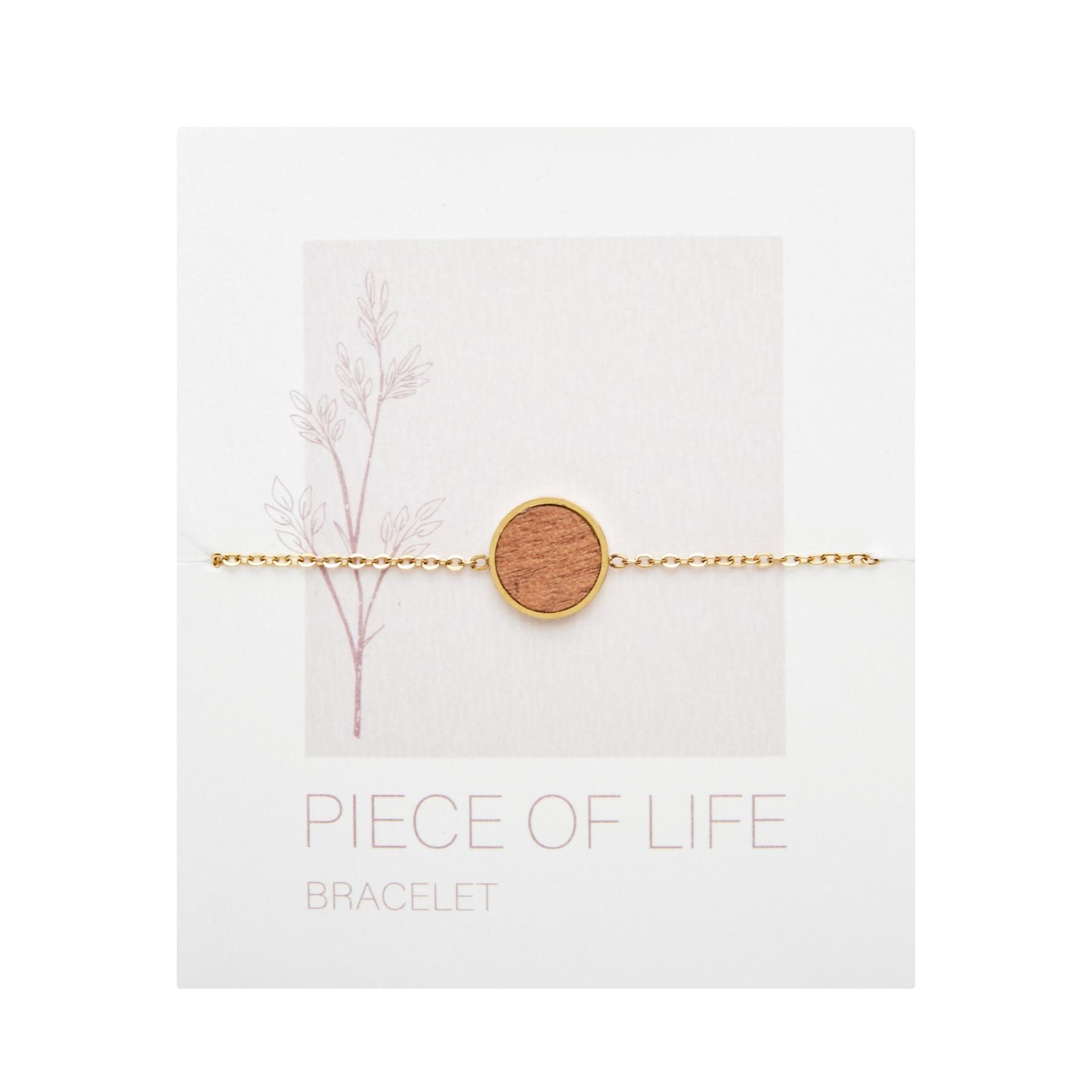 Armband Piece of Life - vergoldet - Kreis
