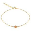 Armband Piece of Life - vergoldet - Kreis