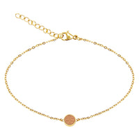 Armband Piece of Life - vergoldet - Kreis