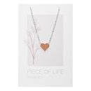 Halskette Piece of Life - Edelstahl - Herz