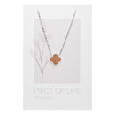 Halskette Piece of Life - Edelstahl - Kleeblatt