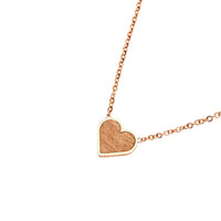 Halskette Piece of Life - rosévergoldet - Herz