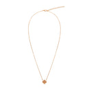 Halskette Piece of Life - rosévergoldet - Kleeblatt