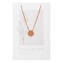 Halskette Piece of Life - rosévergoldet - Kreis