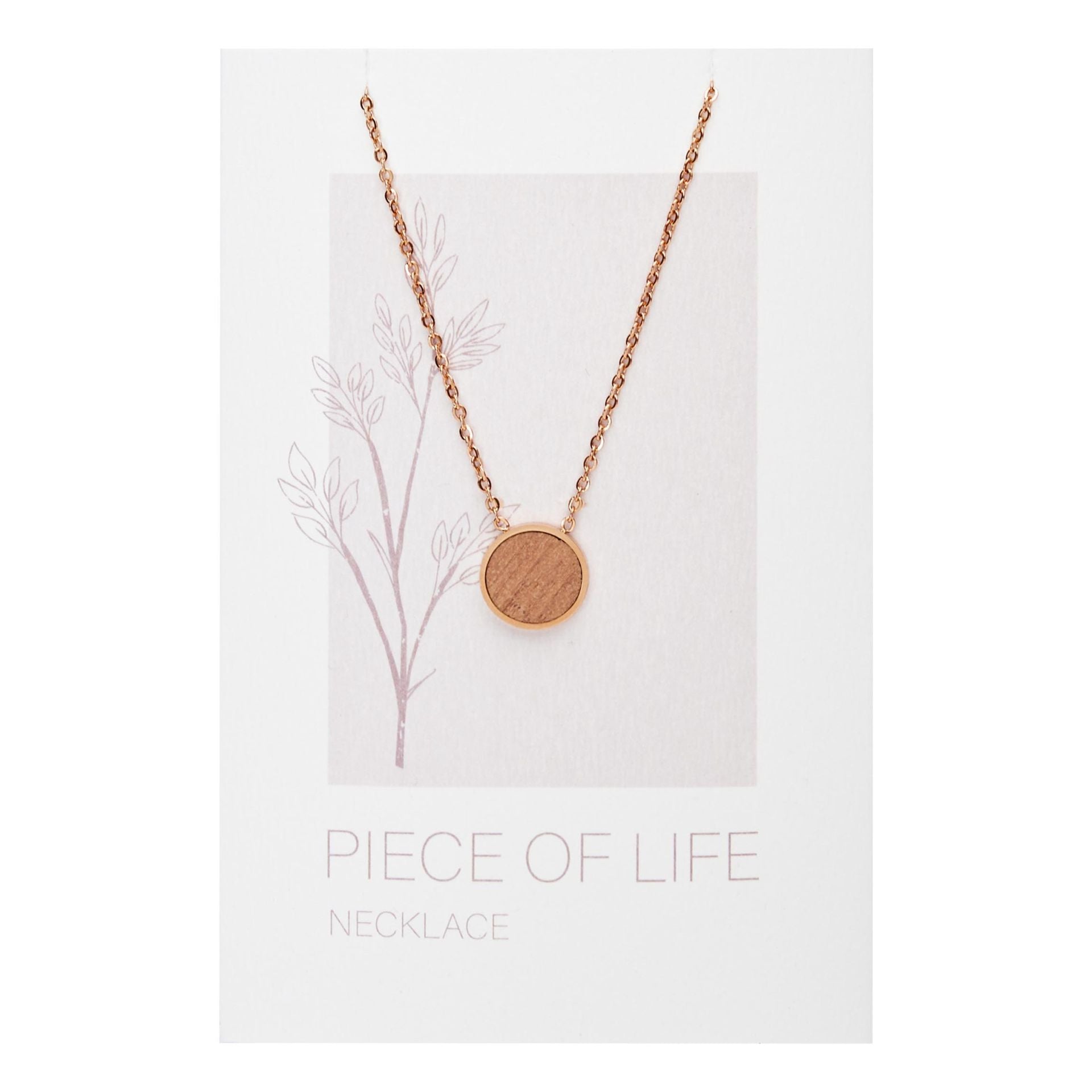 Halskette Piece of Life - rosévergoldet - Kreis